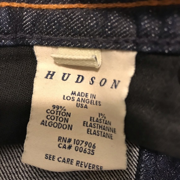 HUDSON straight bootcut flare dark wash 2 buttons - Picture 6 of 7